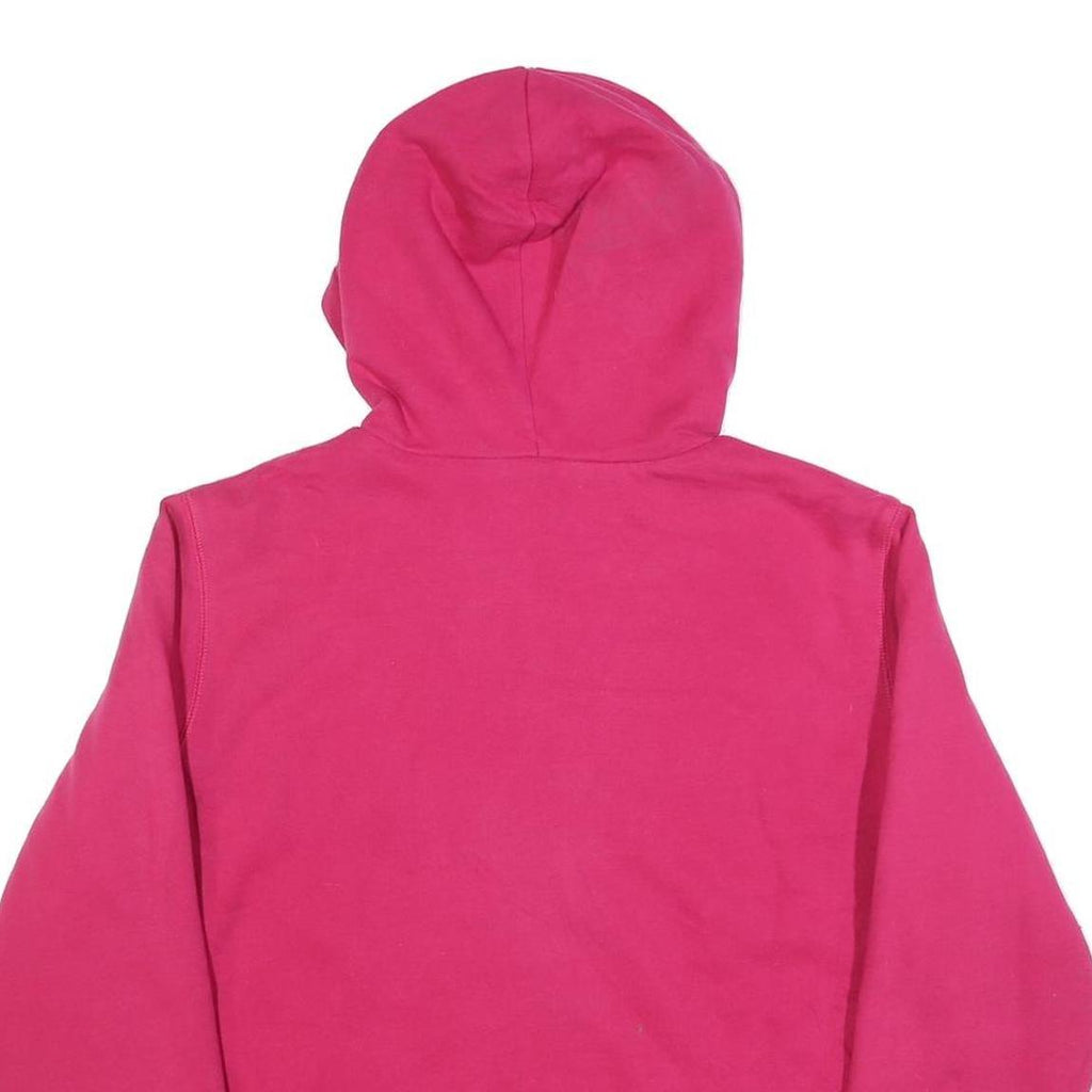 TOMMY HILFIGER Womens Pink Zip Up Hoodie XL Casual Cotton Blend Sweatshirt