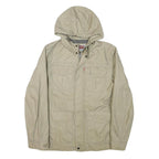 LEVI'S Mens Beige Polyester Blend Hooded Jacket S Plain Casual Zip