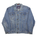 ROUNDY RIDGE Mens Blue Denim Button Jacket M Woven Classic Fit Casual