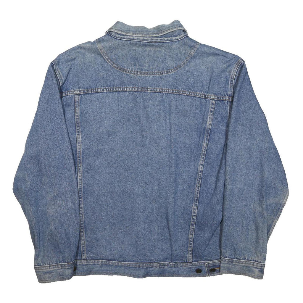 ROUNDY RIDGE Mens Blue Denim Button Jacket M Woven Classic Fit Casual