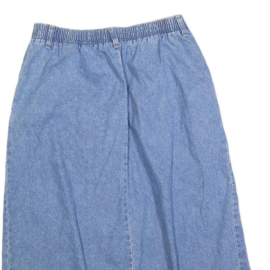 HUNT CLUB Womens Blue Denim Button Front Midi Skirt Cotton Blend Size M Casual