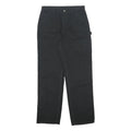 CARHARTT Mens Cotton Black Loose Straight Trousers W34 L34 Workwear Durable Fit