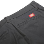 DICKIES Womens Black Cotton Blend Slim Trousers W30 L30 Zip Closure