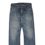 LEVI'S Womens Jeans Blue Regular Straight Denim Medium W32 L32 523 Zip Cotton