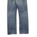 LEVI'S Womens Jeans Blue Regular Straight Denim Medium W32 L32 523 Zip Cotton