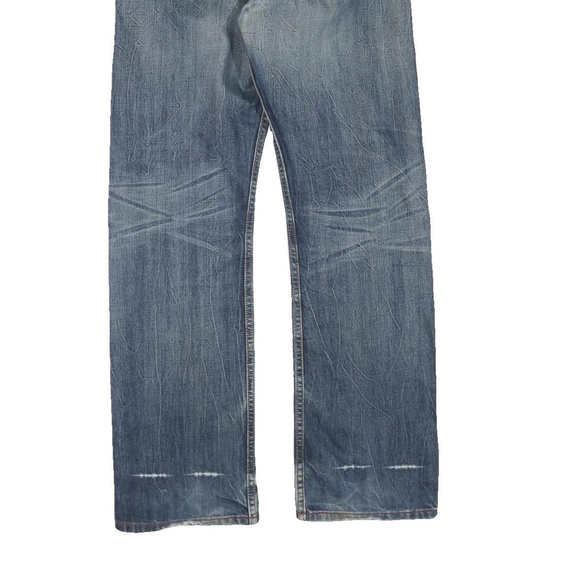 LEVI'S Womens Jeans Blue Regular Straight Denim Medium W32 L32 523 Zip Cotton