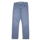 WRANGLER Mens Regular Fit Straight Leg Denim Light Blue Cotton Blend Jeans W32