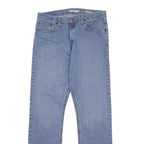 WRANGLER Mens Regular Fit Straight Leg Denim Light Blue Cotton Blend Jeans W32