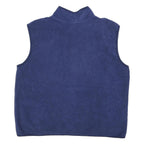 ADIDAS Mens Blue Jacket 2XL Polyester Blend Zip Plain Athletic Sports Vest