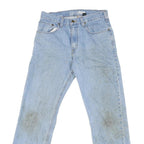 CARHARTT Mens Regular Fit Light Blue Denim Jeans W32 L31 Zip Closure Pockets