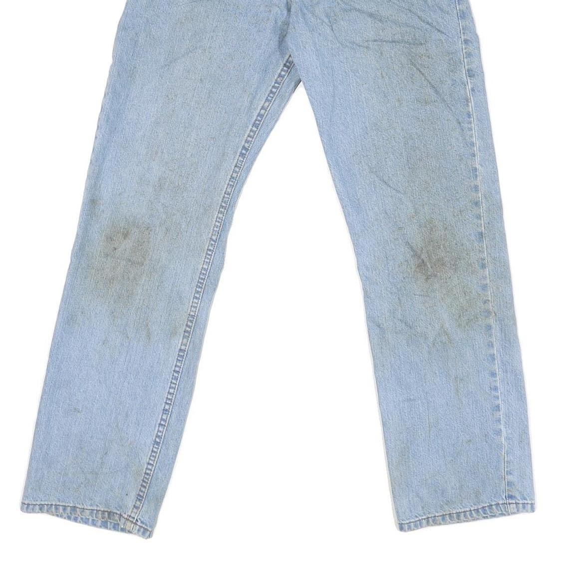 CARHARTT Mens Regular Fit Light Blue Denim Jeans W32 L31 Zip Closure Pockets