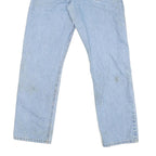 CARHARTT Mens Regular Fit Light Blue Denim Jeans W32 L31 Zip Closure Pockets