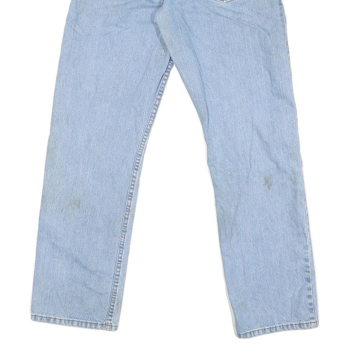 CARHARTT Mens Regular Fit Light Blue Denim Jeans W32 L31 Zip Closure Pockets