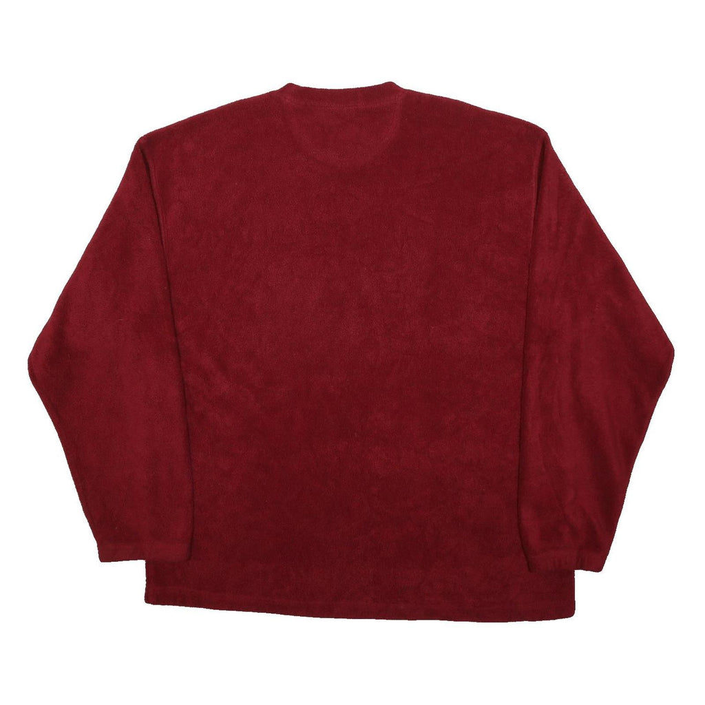 FILA Mens Red Crew Neck XL Sweatshirt Embroidered Logo Casual Comfort