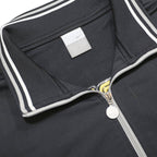 NIKE Mens Black & Yellow Track Jacket L Polyester Zip Collar Ribbed 72 Logo