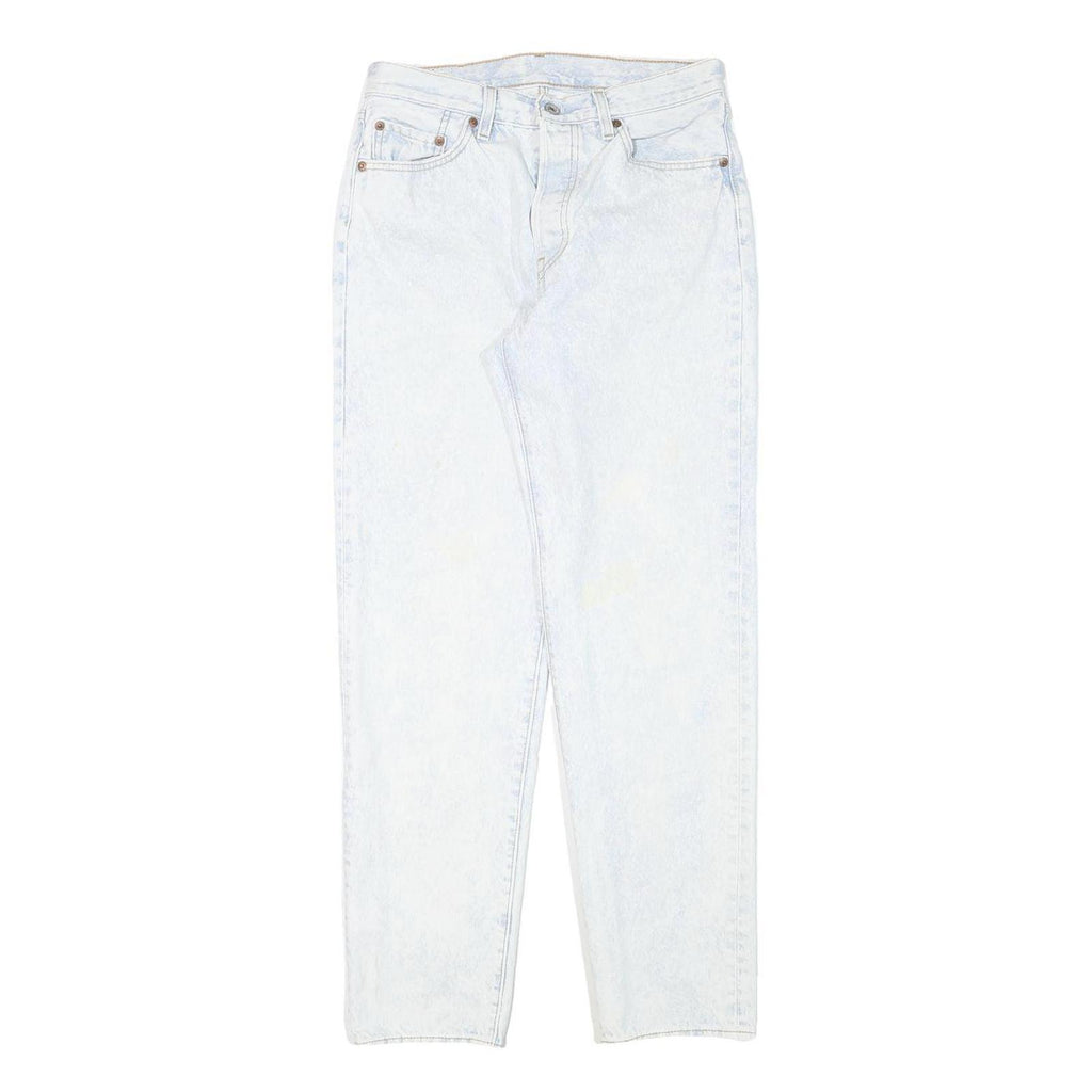 LEVI'S Womens Regular Fit Blue Denim Jeans W28 L29 Button Cotton Blend Classic