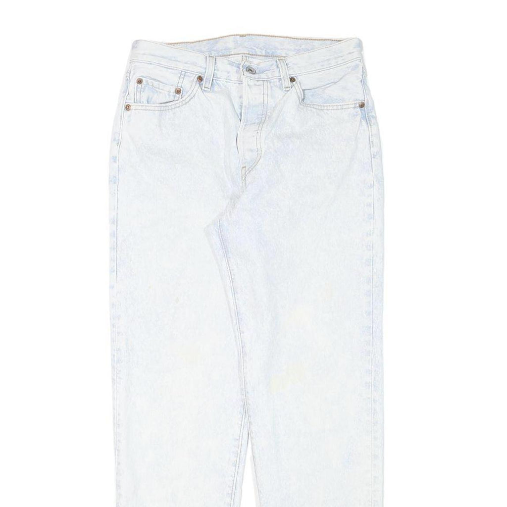 LEVI'S Womens Regular Fit Blue Denim Jeans W28 L29 Button Cotton Blend Classic