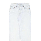 LEVI'S Womens Regular Fit Blue Denim Jeans W28 L29 Button Cotton Blend Classic