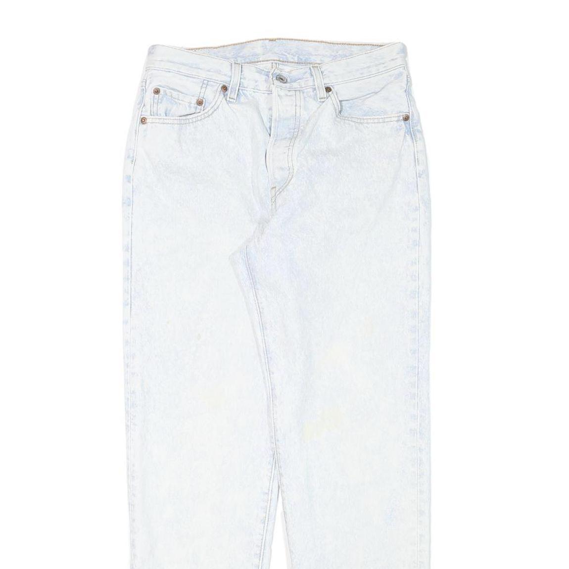 LEVI'S Womens Regular Fit Blue Denim Jeans W28 L29 Button Cotton Blend Classic