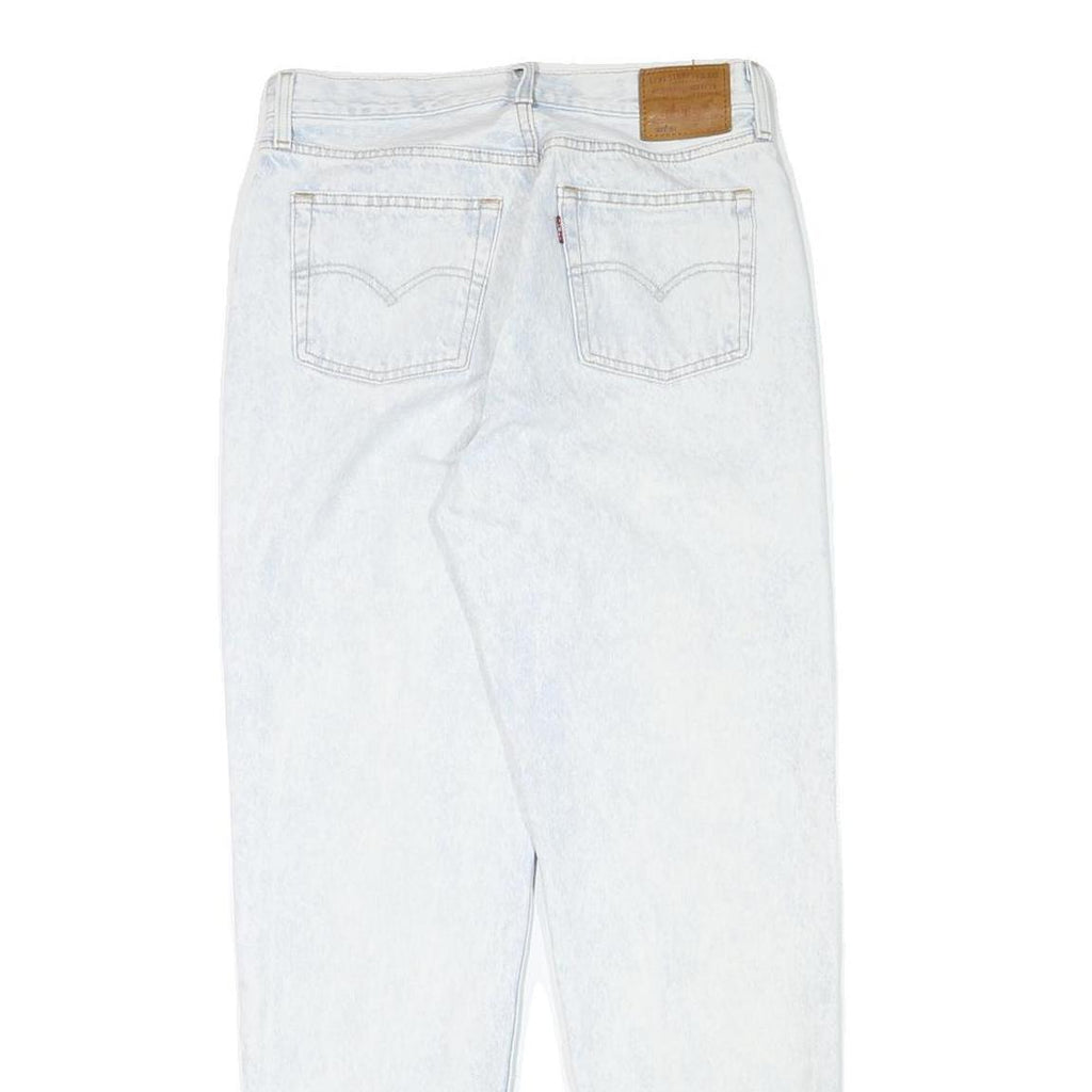 LEVI'S Womens Regular Fit Blue Denim Jeans W28 L29 Button Cotton Blend Classic