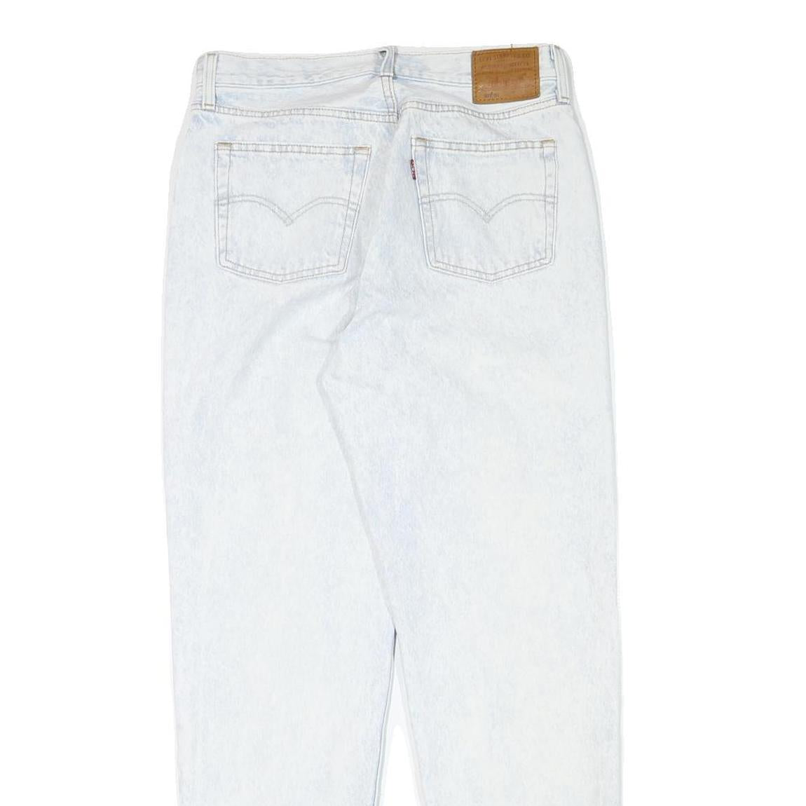 LEVI'S Womens Regular Fit Blue Denim Jeans W28 L29 Button Cotton Blend Classic