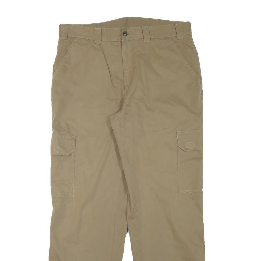 MCGREGOR Mens Relaxed Beige Cargo Trousers W34 L31 Cotton Blend Zip Pocket