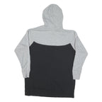NIKE Mens Grey & Black Logo Pullover Hoodie M Sweatshirt Casual Sportswear