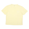 CHAPS Mens Yellow Plain T-Shirt M Short Sleeve Crew Neck Pocket Casual Cotton