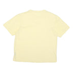 CHAPS Mens Yellow Plain T-Shirt M Short Sleeve Crew Neck Pocket Casual Cotton