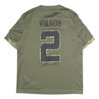 NIKE Mens Green New York Jets Football Shirt L Short Sleeve V-Neck NFL