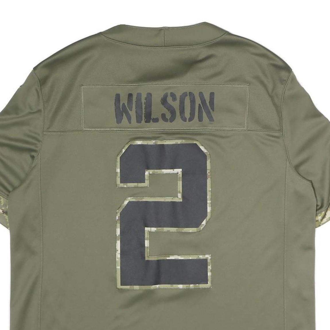 NIKE Mens Green New York Jets Football Shirt L Short Sleeve V-Neck NFL