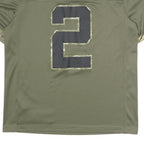 NIKE Mens Green New York Jets Football Shirt L Short Sleeve V-Neck NFL
