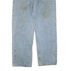 CARHARTT Mens Jeans Blue Regular Straight Denim Medium W38 L32 Classic Zip