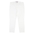 TOMMY HILFIGER Womens White Slim Jeans Cotton Button W33 L27 Classic Fit