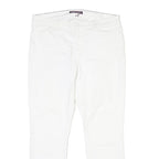 TOMMY HILFIGER Womens White Slim Jeans Cotton Button W33 L27 Classic Fit