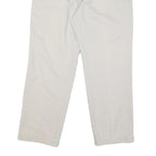 NAUTICA Mens Cotton Blend White Regular Straight Trousers W38 L30 Casual Comfort