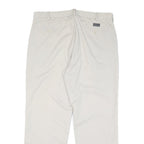 NAUTICA Mens Cotton Blend White Regular Straight Trousers W38 L30 Casual Comfort