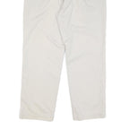 NAUTICA Mens Cotton Blend White Regular Straight Trousers W38 L30 Casual Comfort
