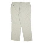 SWITCHER Mens Beige Regular Fit Straight Leg Trousers W40 L30 Casual Outdoor Zip