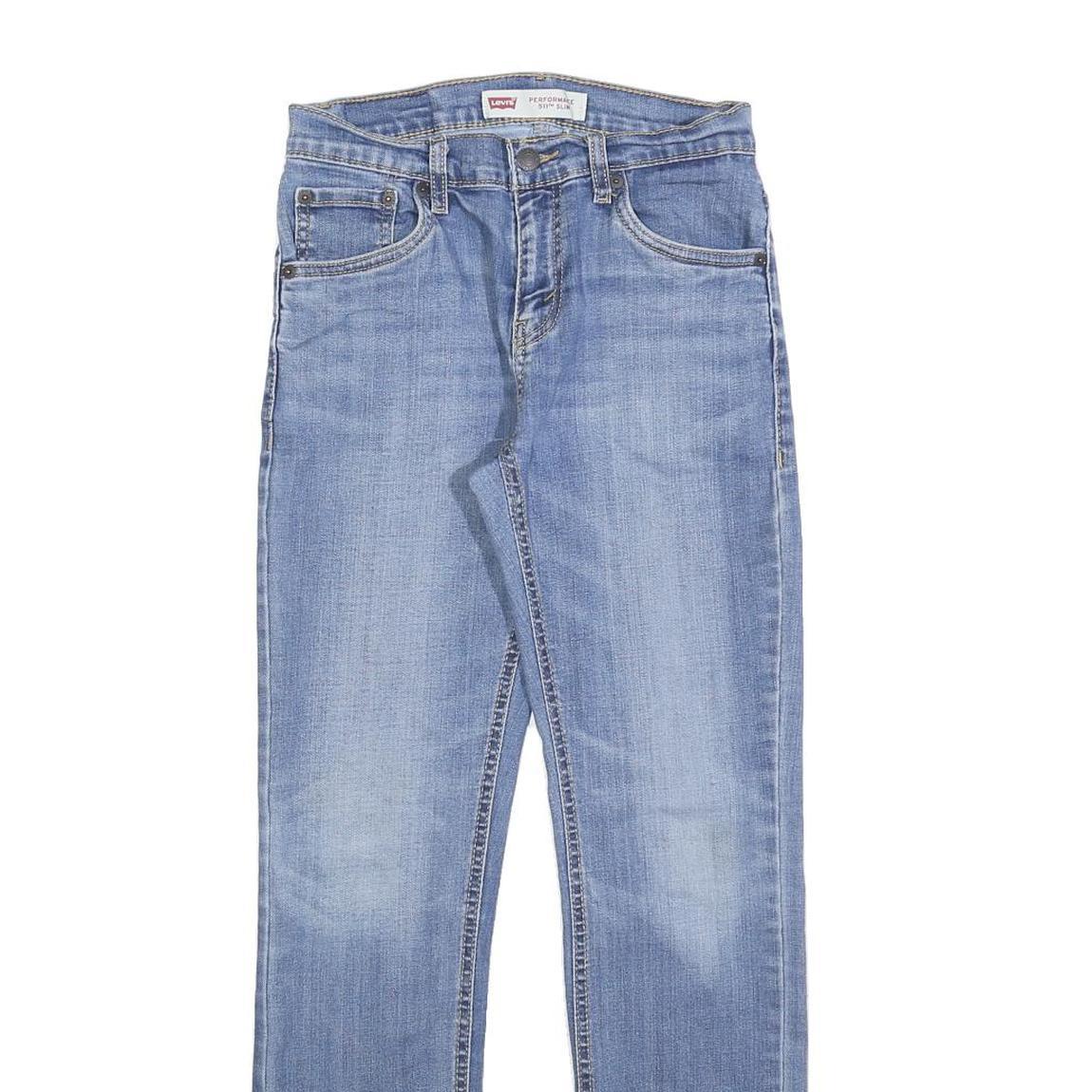 LEVI'S 511 Slim Boys Jeans Blue Slim Skinny Denim Medium W27 L27 Performance