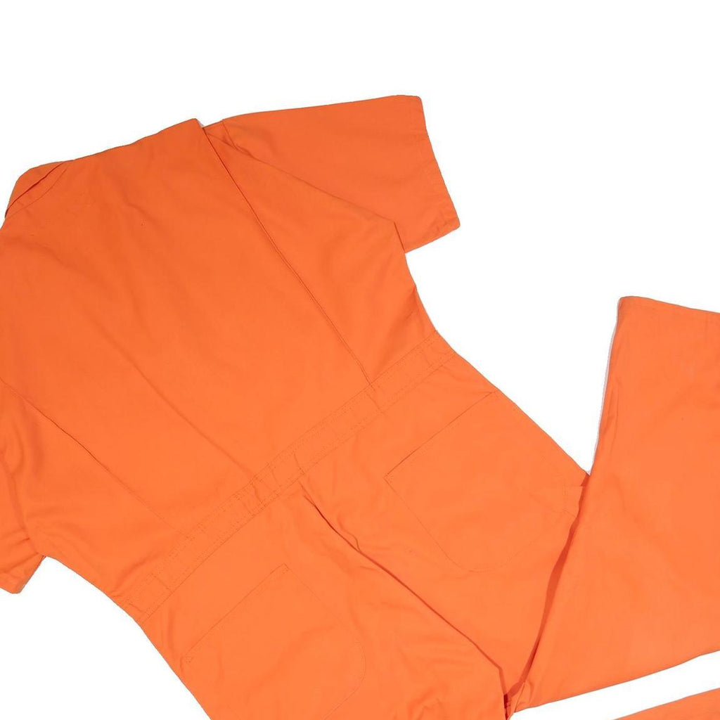 RED KAP Mens Orange Cotton Blend Dungarees Regular Fit Workwear 2XL W46 L29