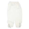 Mens White Joggers L W25 L25 Loose Tapered Polyester Blend Casual
