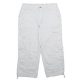 STYLE & CO Womens White Cargo Casual Shorts UK 10 W30 Cotton Blend