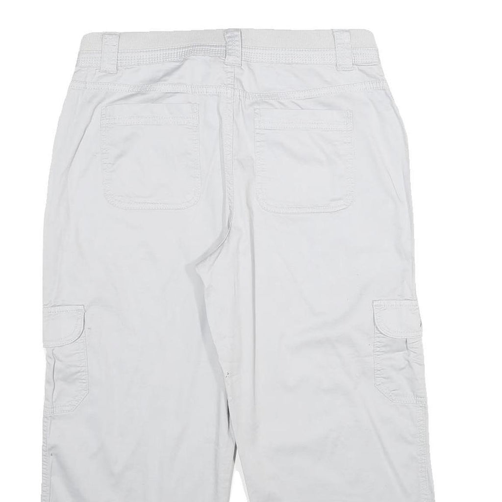 STYLE & CO Womens White Cargo Casual Shorts UK 10 W30 Cotton Blend