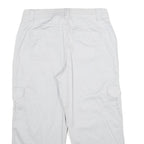STYLE & CO Womens White Cargo Casual Shorts UK 10 W30 Cotton Blend