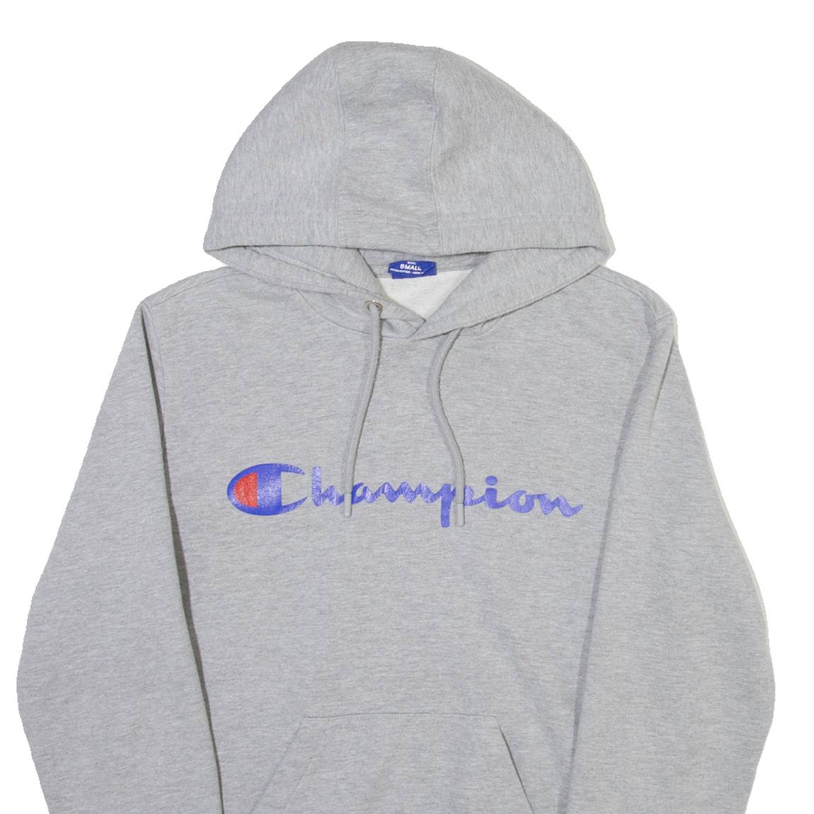 CHAMPION Mens Grey Hoodie S