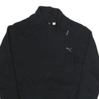 PUMA Womens Black Zip Neck UK 10 Sweatshirt Athletic Casual Pullover