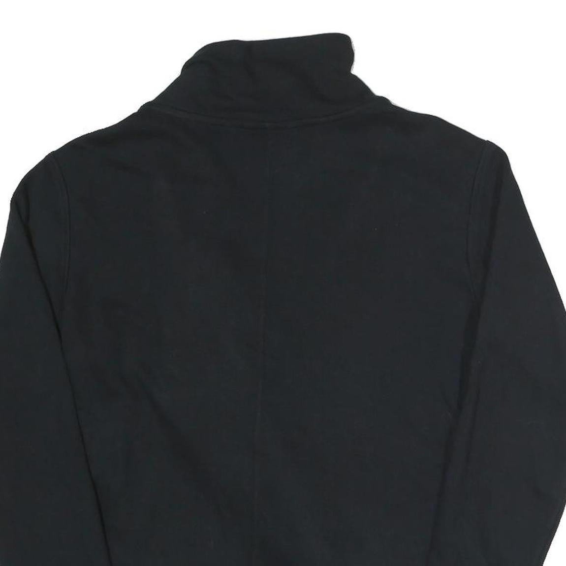 PUMA Womens Black Zip Neck UK 10 Sweatshirt Athletic Casual Pullover