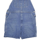 DICKIES Mens Blue Cotton Denim Dungarees Relaxed XL W42 L7 Workwear Pockets