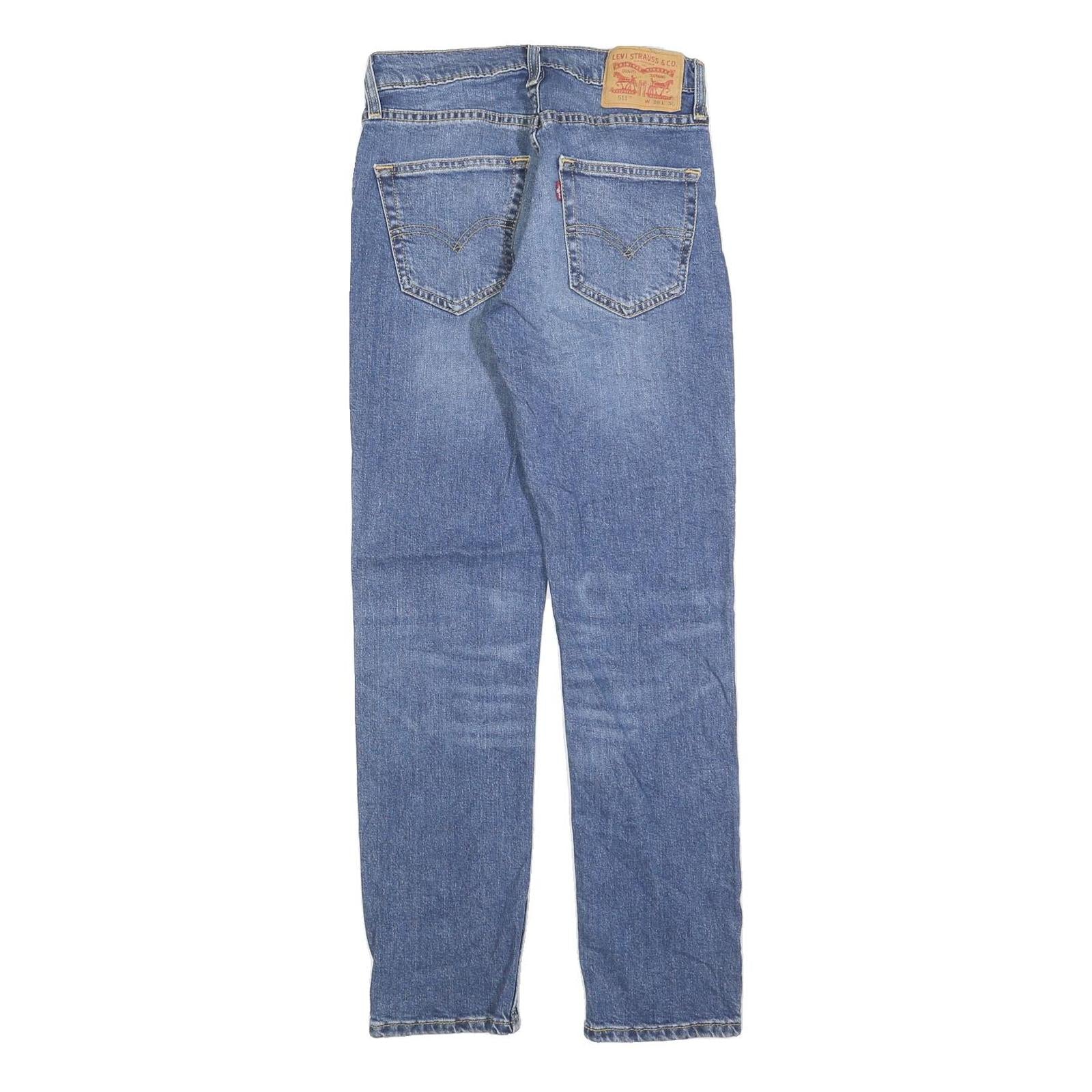 LEVI'S 511 Slim Mens Jeans Blue Slim Skinny Denim Medium W28 L30 Stylish Comfort